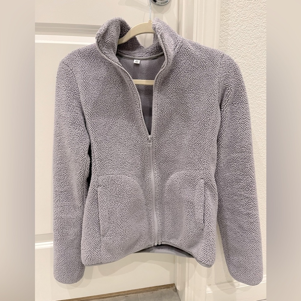 Uniqlo, Fleece jacket, Women, XS, Gray